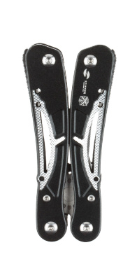 Мультитул Stinger, 104x45 мм, 13 функций, сталь/алюминий, серебристо-чёрный, в нейлоновом чехле