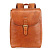 Рюкзак женский KLONDIKE "URBAN", натуральная кожа, коньячный цвет, 28 х 11,5 х 36 см