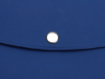 Органайзер для документов на кнопке с отделением для купюр и ручки, упаковка в индивидуальный пакет, синий/темно-синий