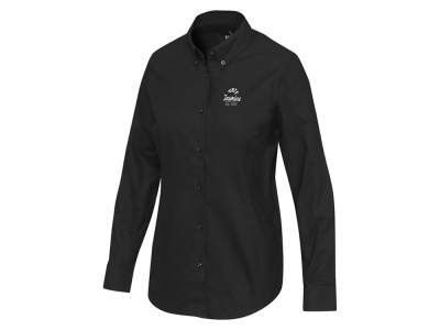 Sphene женская рубашка оксфорд - сплошной черный , размер 2XS