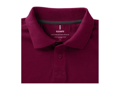 Calgary мужская футболка-поло с коротким рукавом, бургунди , размер M