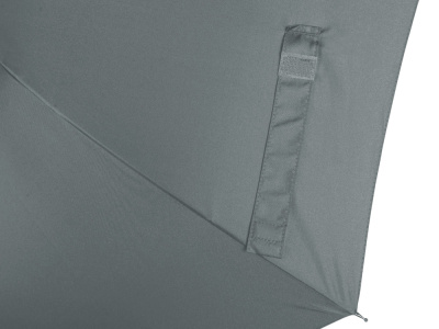 Зонт-трость Reviver с куполом из переработанного пластика, серый