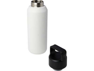 Бутылка для воды с вакуумной изоляцией Astra/Астра объемом 600 мл из меди и переработанной нержавеющей стали, сертифицированной по стандарту RCS, белый