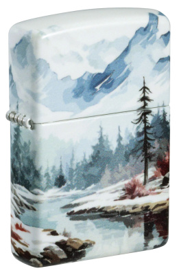 Зажигалка ZIPPO Frozen Valley с покрытием 540 Matte, латунь/сталь, разноцветная, матовая, 38x13x57 мм