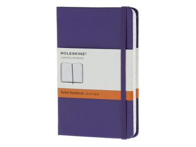 Записная книжка Moleskine Classic (в линейку) в твердой обложке, Pocket (9x14см), фиолетовый , размер A6