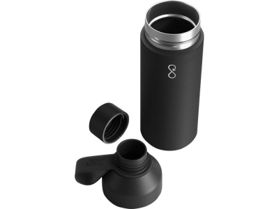 Бутылка для воды Ocean Bottle объемом 500 мл с вакуумной изоляцией, черный , размер 500 мл