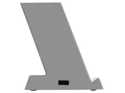 Беспроводная зарядка-подставка с подсветкой Glow box, серый (Р)