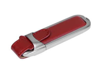 Флешка с массивным классическим корпусом, 32 Гб, коричневый/серебристый , размер 32ГБ