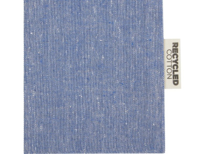 Большая подарочная сумка Pheebs объемом 4 л из хлопка плотностью 150 г/м2, синий , размер 4л