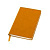 Бизнес-блокнот "Funky", 90*140 мм, оранжевый, серый форзац, мягкая обложка, в клетку