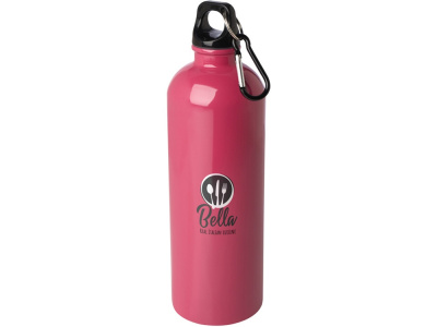 Одностенная бутылка для воды с карабином Oregon, изготовленная из нержавеющей стали, сертифицированной по стандарту RCS, объемом 750 мл - Фуксия , размер 750 мл