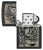 Зажигалка ZIPPO Gory Tattoo с покрытием Black Matte, латунь/сталь, черная, матовая, 38x13x57 мм