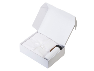 Подарочный набор с пледом, термосом Cozy hygge 2.0, белый