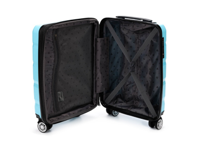 Чемодан TORBER В Отпуск, бирюзовый, полипропилен, 33 х 22 х 53 см, 35 л , размер S