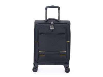 Чемодан TORBER БРОСНО, чёрный, нейлон 600D, 36,5 х 20 х 54 см, 32 л , размер S