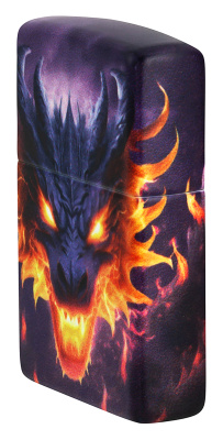 Зажигалка ZIPPO Glowing Dragon с покрытием Glow In The Dark Green, латунь/сталь, разноцветная, 38x13x57 мм