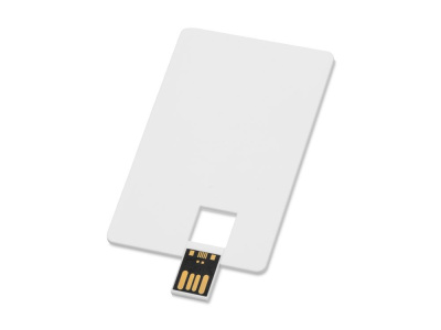 Флеш-карта USB 2.0 16 Gb в виде пластиковой карты Card, белый , размер 16ГБ