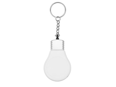 Брелок-рулетка для ключей Лампочка, белый/серебристый , размер 1м