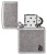 Зажигалка ZIPPO Armor® Flame c покрытием Antique Silver, латунь/сталь, серебристая, 38x13x57 мм