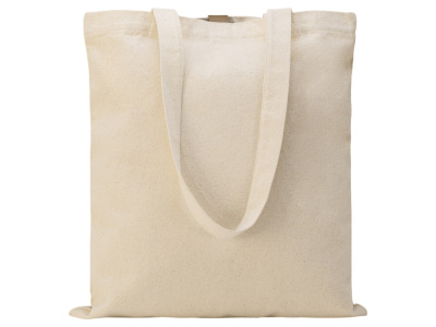 Сумка Clip из хлопка 340 г/м2 с застежкой из экокожи, натуральный