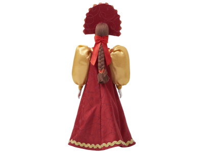 Подарочный набор: кукла фарфоровая, мед, красный