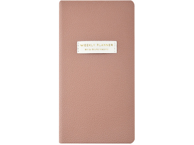 Еженедельник недатированный А6 Morandi. Пыльная роза с нашивкой, пыльно-розовый