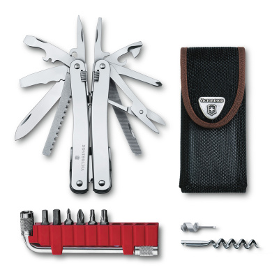 Мультитул VICTORINOX SwissTool Spirit X Plus, 105 мм, 35 функций, в нейлоновом чехле