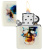 Зажигалка ZIPPO Skull Design с покрытием Glow In The Dark Green, латунь/сталь, белая, 38x13x57 мм