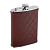 Фляга S.Quire 0,24 л, сталь+искусственная кожа, коричневая