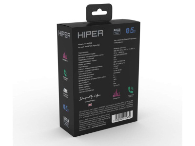 Беспроводные наушники HIPER TWS Alpha PX8 (HTW-APX8) Bluetooth 5.0 гарнитура, Белый (Р)