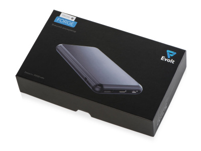 Внешний аккумулятор Forge v.2, металл, 10000mah, серый