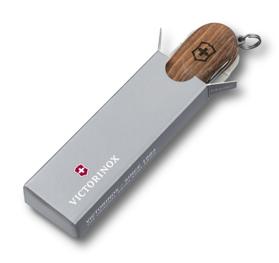 Нож-брелок VICTORINOX NailClip Wood 580, 65 мм, 6 функций, деревянная рукоять