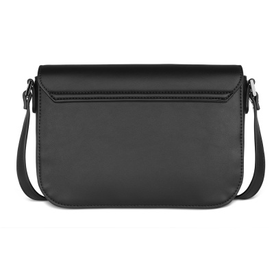 Сумка женская BUGATTI НЕЛА | NELA, черная, полиуретан, 25х9х17,5 см