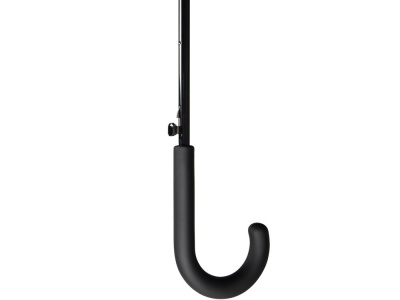 Зонт-трость Reviver с куполом из переработанного пластика, антрацит