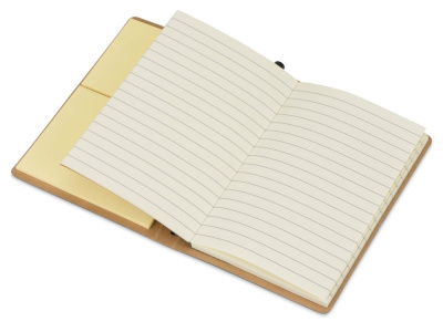 Блокнот А6 Write and stick с ручкой и набором стикеров, черный