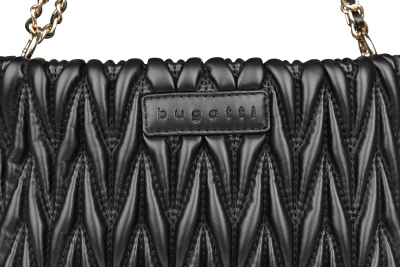 Сумка наплечная женская BUGATTI МОРЕ 4.0 | MARE 4.0, чёрная, 23 х 9 х 13,5 см