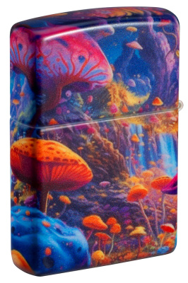 Зажигалка ZIPPO Mushroom Forest Design с покрытием 540 Matte, латунь/сталь, разноцветная, матовая, 38x13x57 мм