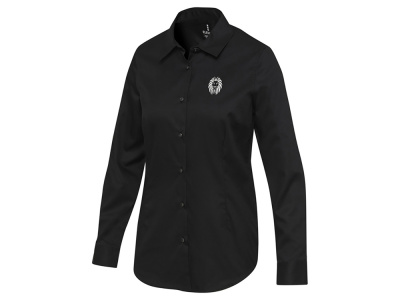 Citrine женская рубашка из твила - сплошной черный , размер 2XS