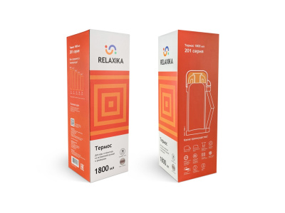 Термос универсальный (для еды и напитков) Relaxika 201, 1800 мл, стальной , размер 1800 мл