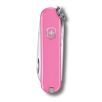 Нож-брелок VICTORINOX Classic SD Colors "Cherry Blossom", 58 мм, 7 функций, розовый