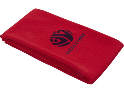 Lucas спортивное полотенце из переработанного полиэстера 30х80 см - Красный , размер S