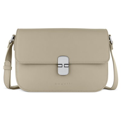 Сумка женская BUGATTI НЕЛА | NELA, бежевая, полиуретан, 25х9х17,5 см