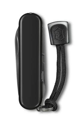 Нож-брелок VICTORINOX Signature Lite Onyx Black, 58 мм, 8 функций, чёрный