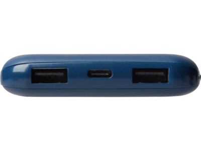 Набор из внешнего акуумулятора и универсального кабеля с подсветкой лого Reserve LED, 10000mAh, темно-синий