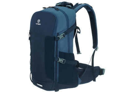 Туристический рюкзак TORBER КЕМПИНГ, синий, полиэстер, 31 х 51 х 14 см