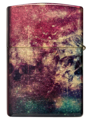 Зажигалка ZIPPO Galaxy Skull с покрытием 540 Tumbled Brass, латунь/сталь, разноцветная, 38x13x57 мм