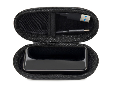 Внешний SSD диск с подсветкой гравировки  Слэш, 256 ГБ