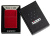 Зажигалка ZIPPO Logo с покрытием Candy Apple Red™, латунь/сталь, красная, глянцевая, 38x13x57 мм