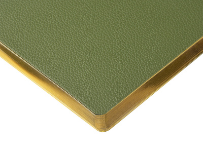 Ежедневник недатированный А5 Verde с нашивкой, зеленый