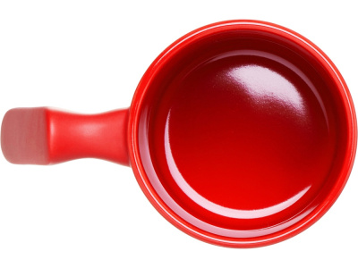 Кружка матовая с прямой ручкой Axio, 360 мл, красный